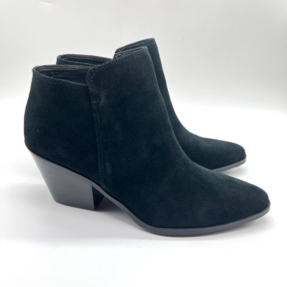 Blondo‎ Womens Size 7 7M Noel Black Suede Leather Waterproof Ankle Boots Shoes